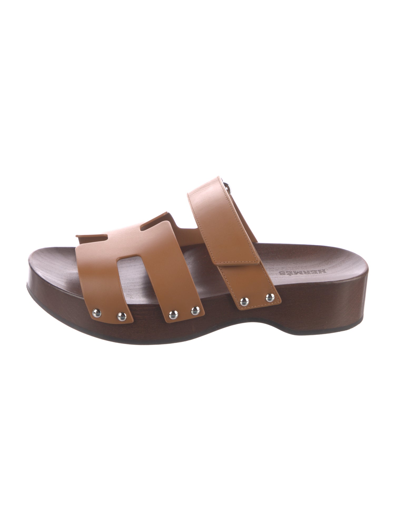 Hermès Kos Clog Leather Slides