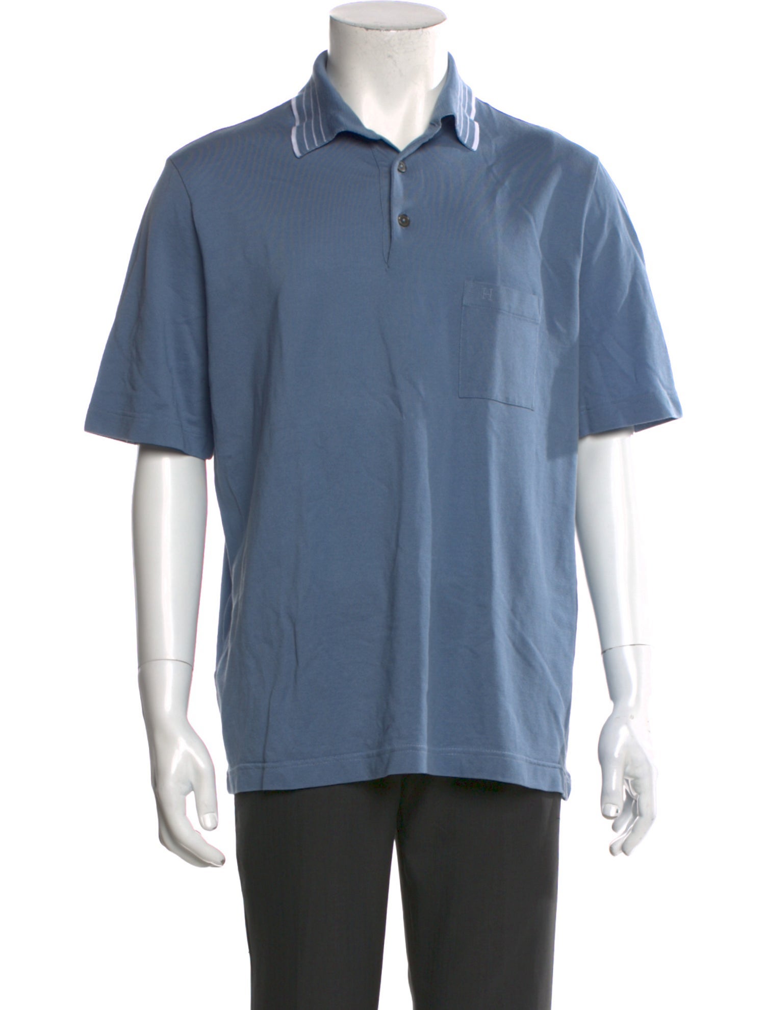 Hermès Collar Short Sleeve Polo Shirt