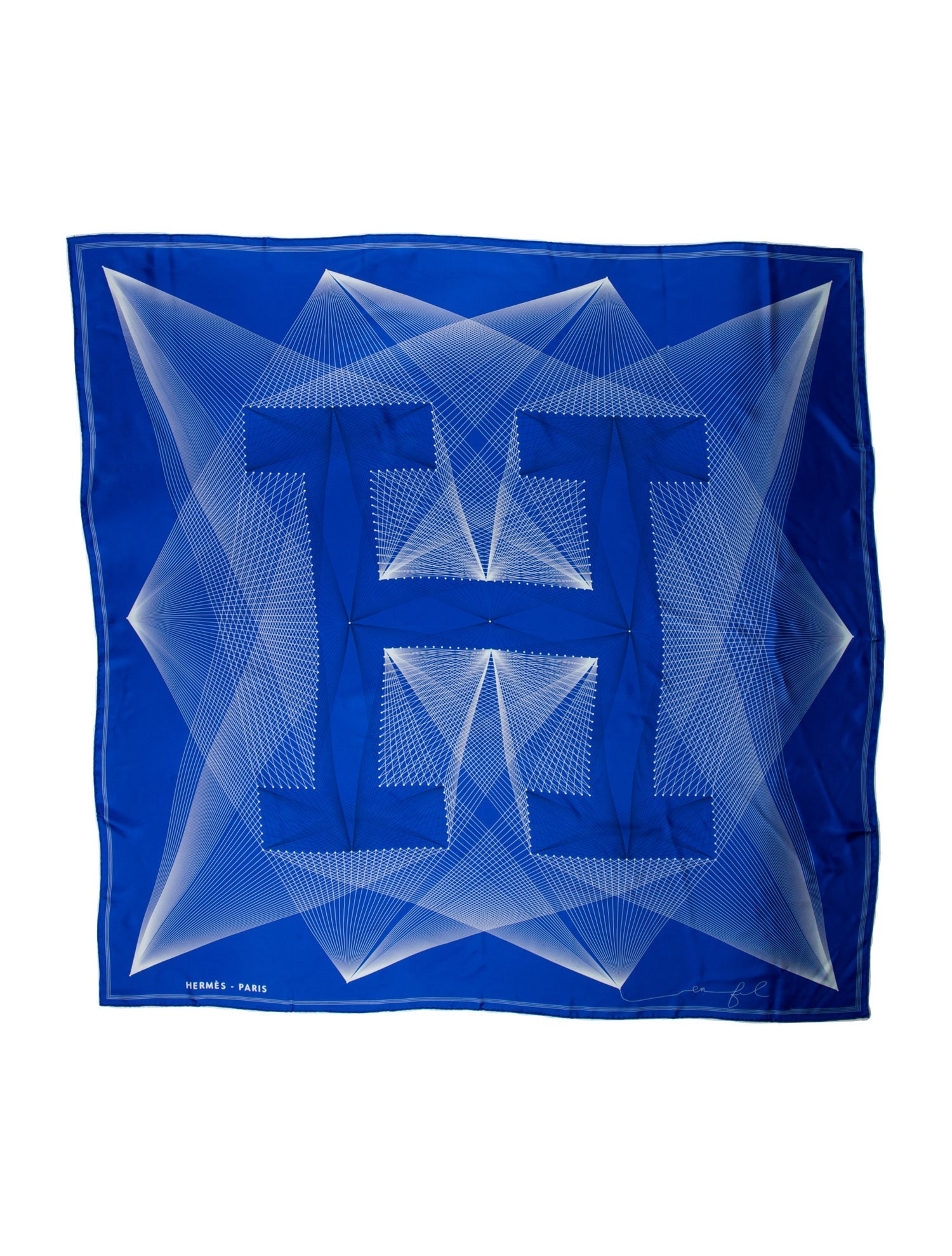 Hermès H en Fil Silk Scarf