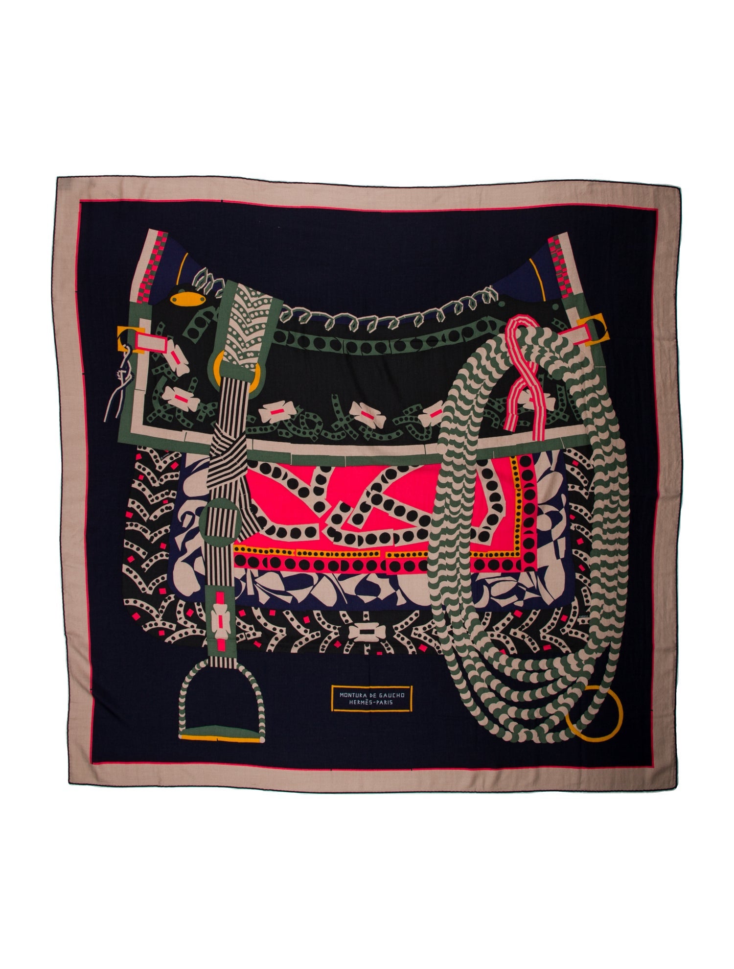 Hermès Montura de Gaucho Cashmere Scarf