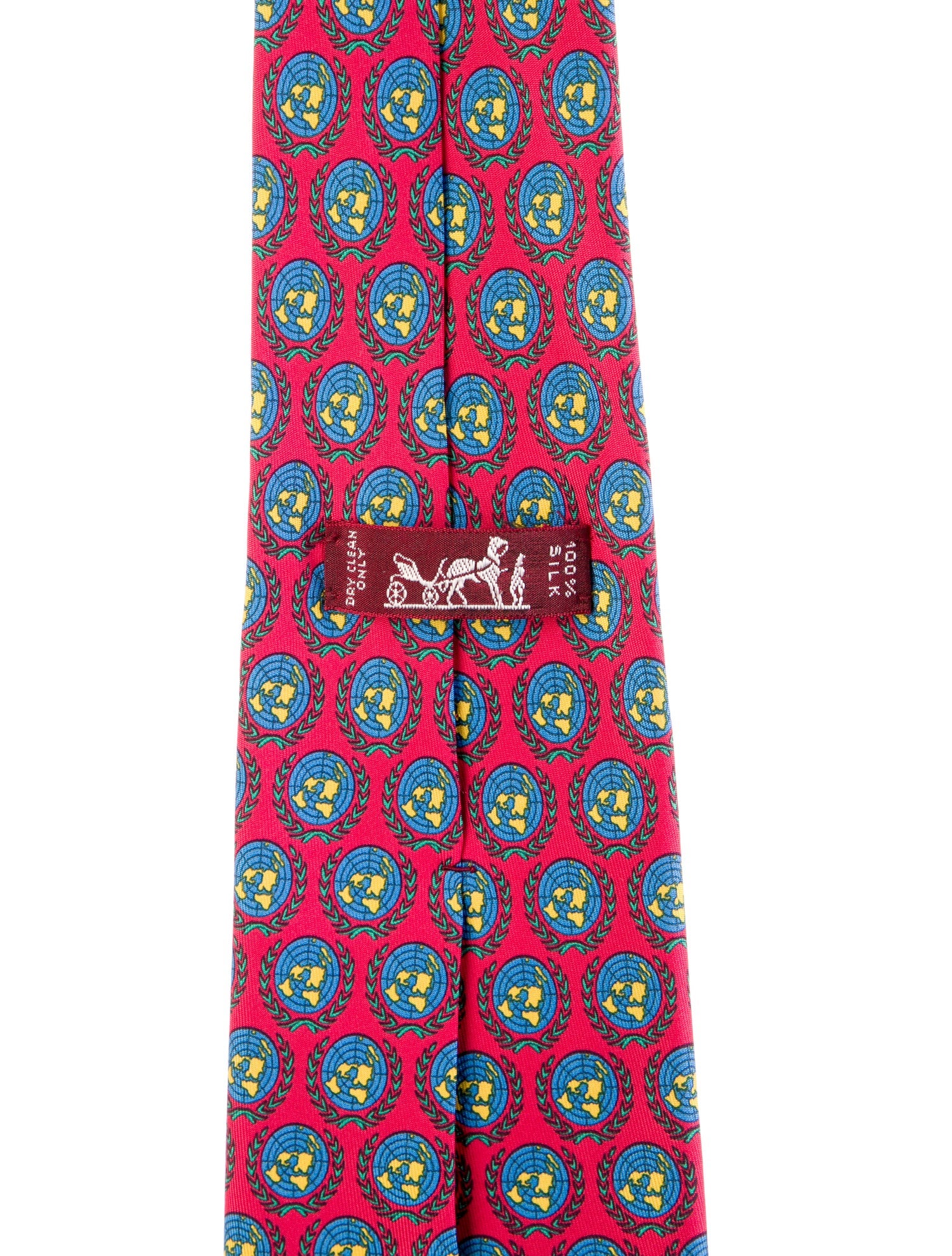 Hermès Silk Printed Tie