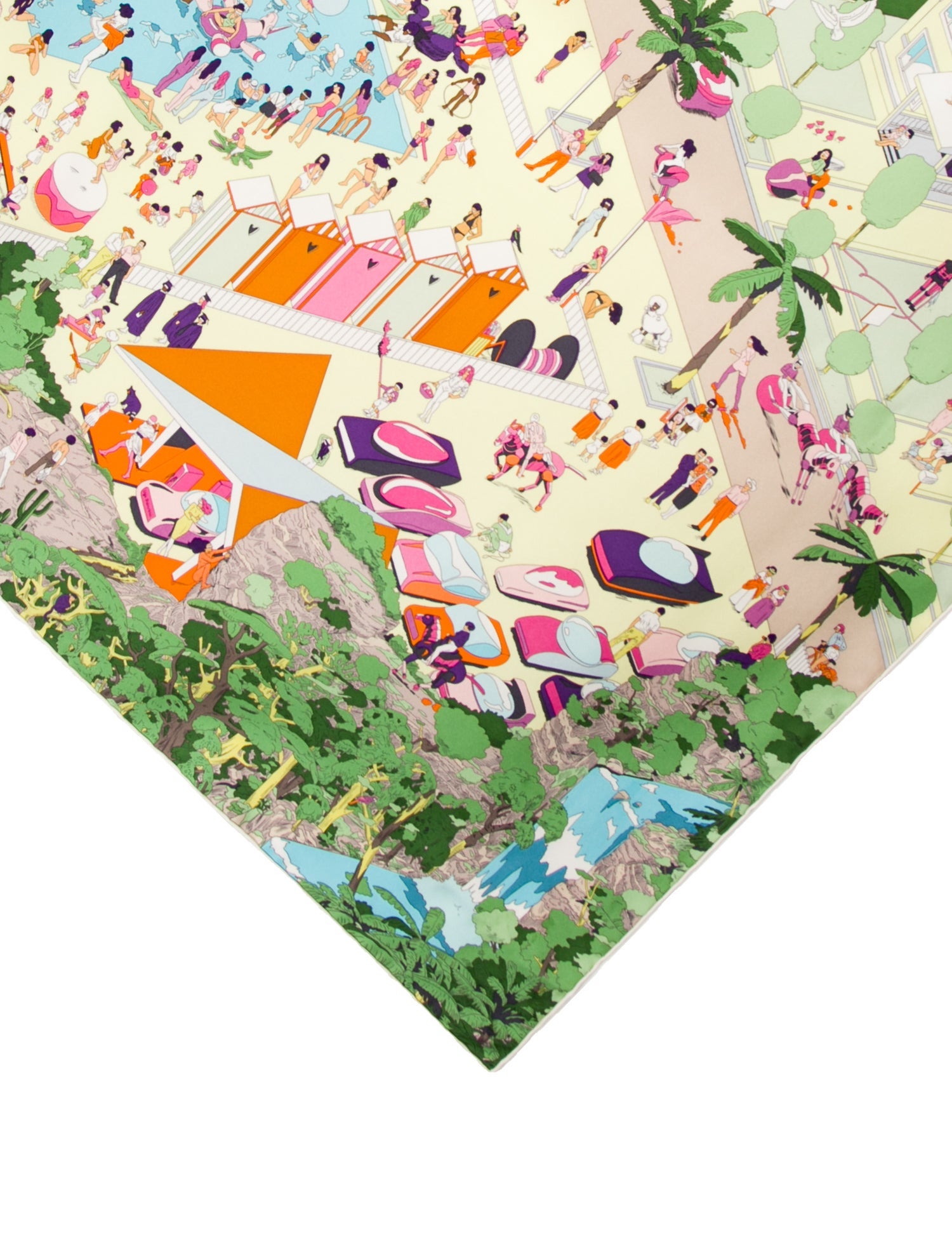 Hermès on The Beach Silk Scarf