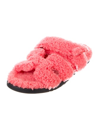 Hermès Chypre Shearling Slides