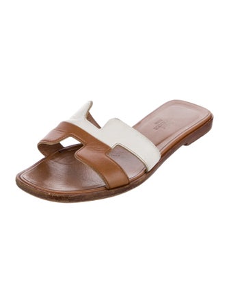 Hermès Oran Leather Slides