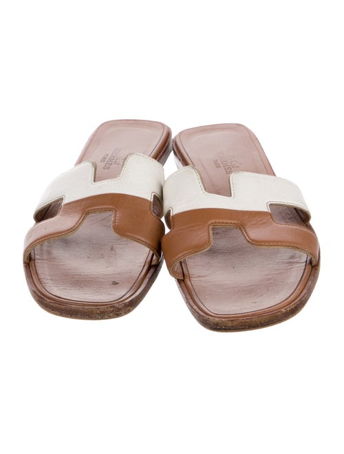 Hermès Oran Leather Slides