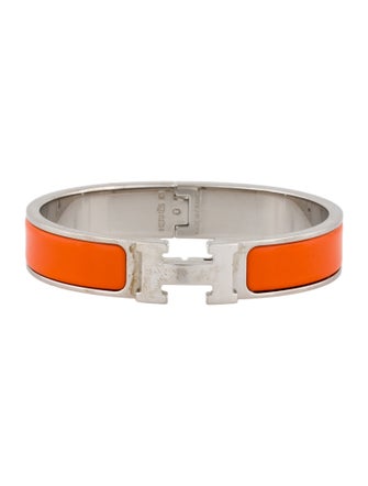 Hermès Enamel Clic H Bangle Bracelet