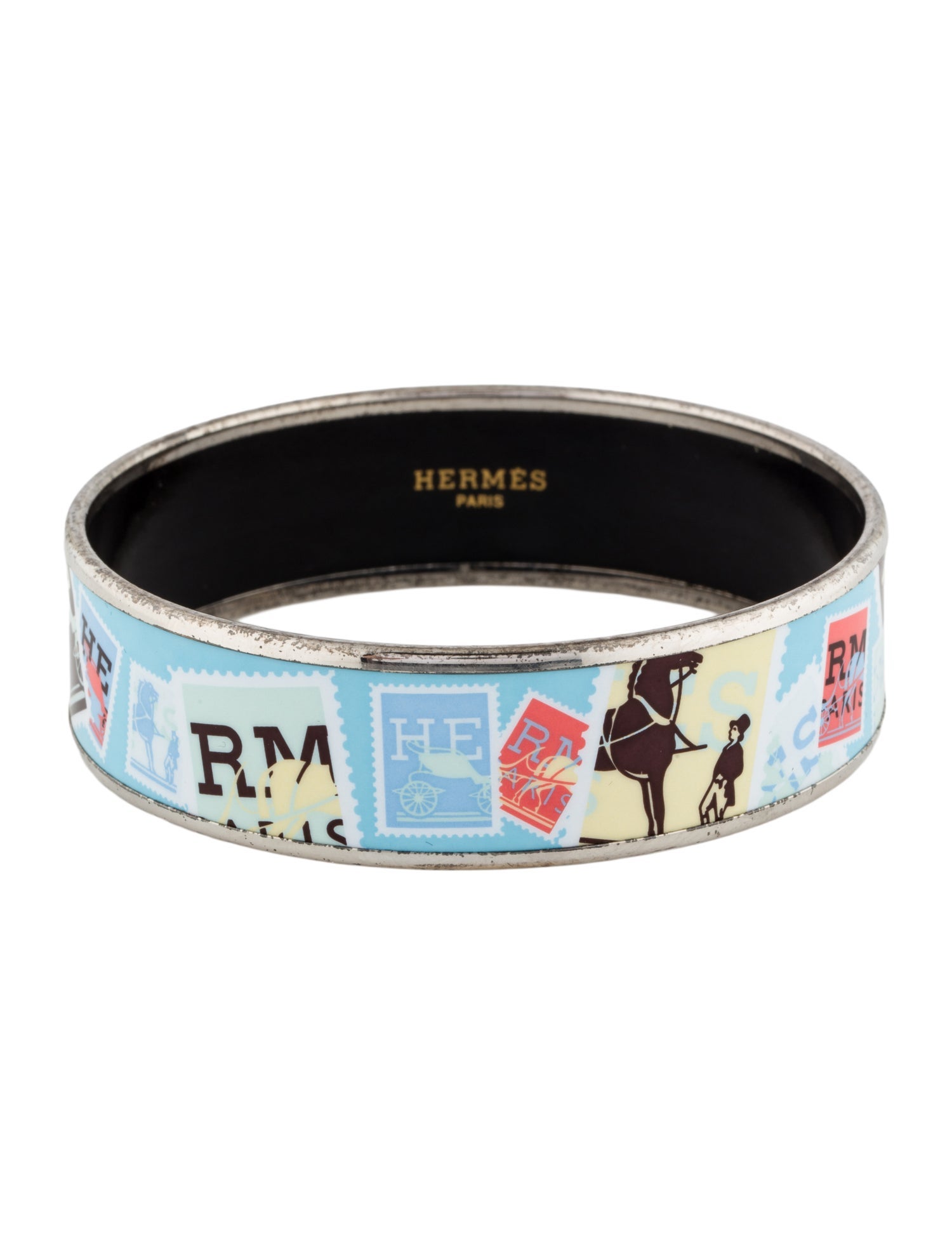 Hermès Vintage Wide Enamel Bangle