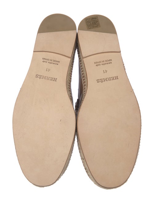 Hermès Trip Leather Espadrilles
