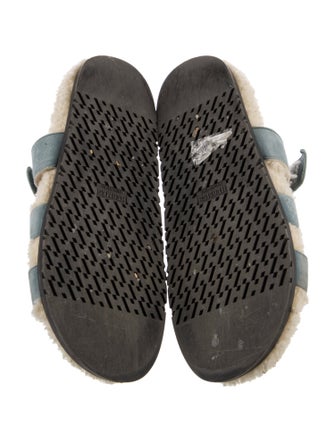 Hermès Chypre Shearling Slides Suede Slides