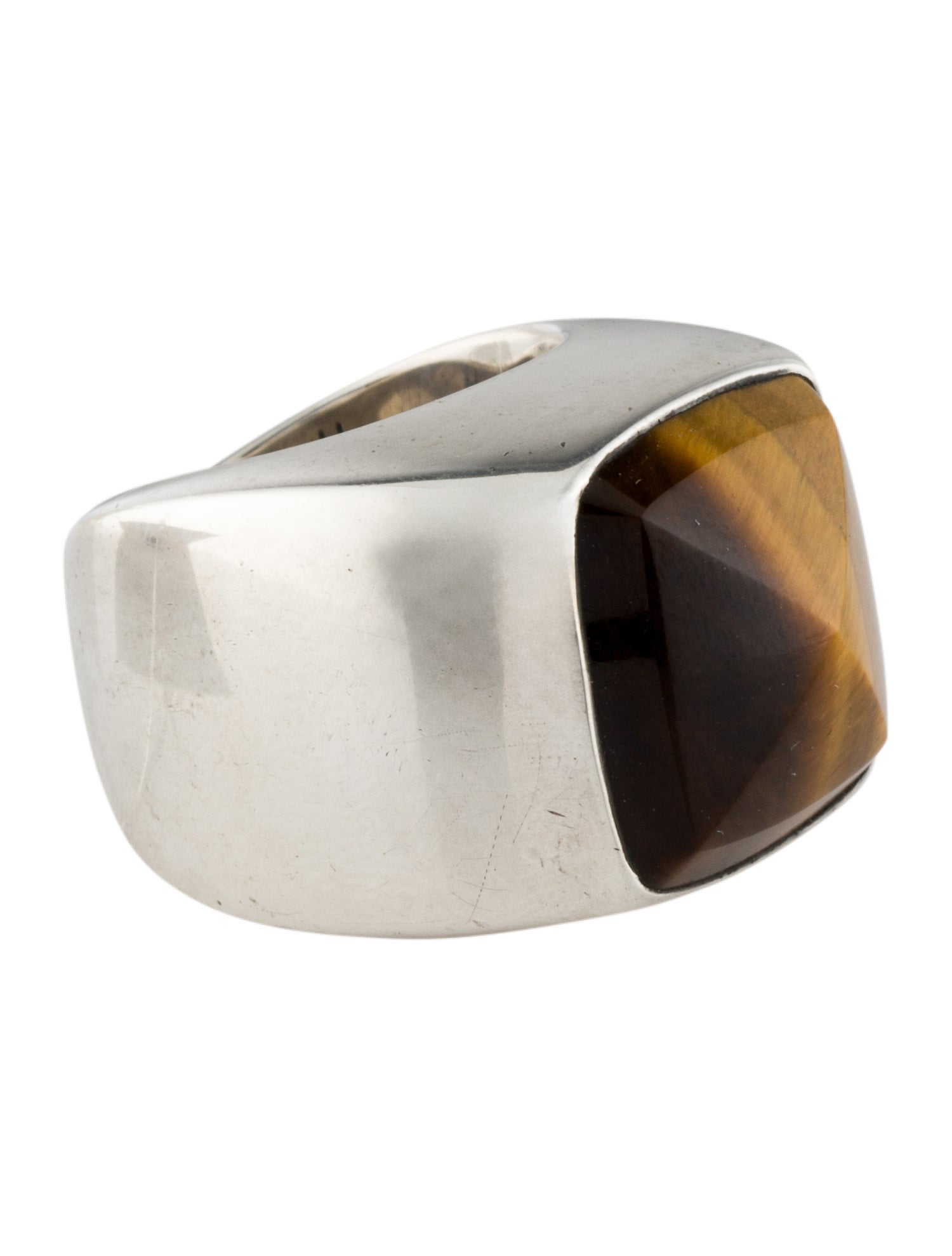 Hermès Tiger's Eye Quartz Signet Ring