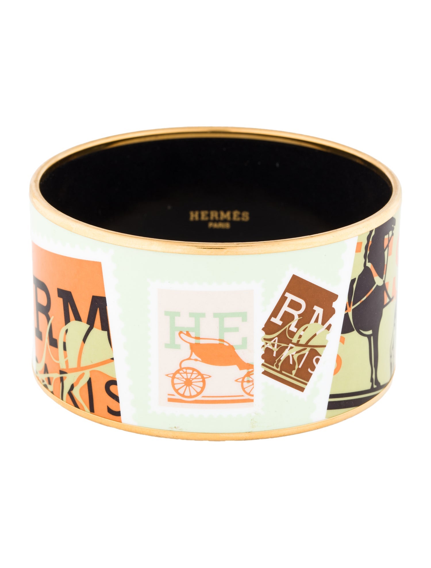 Hermès Extra Wide Enamel Bangle