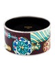 Hermès Wide Enamel Bangle Bracelet