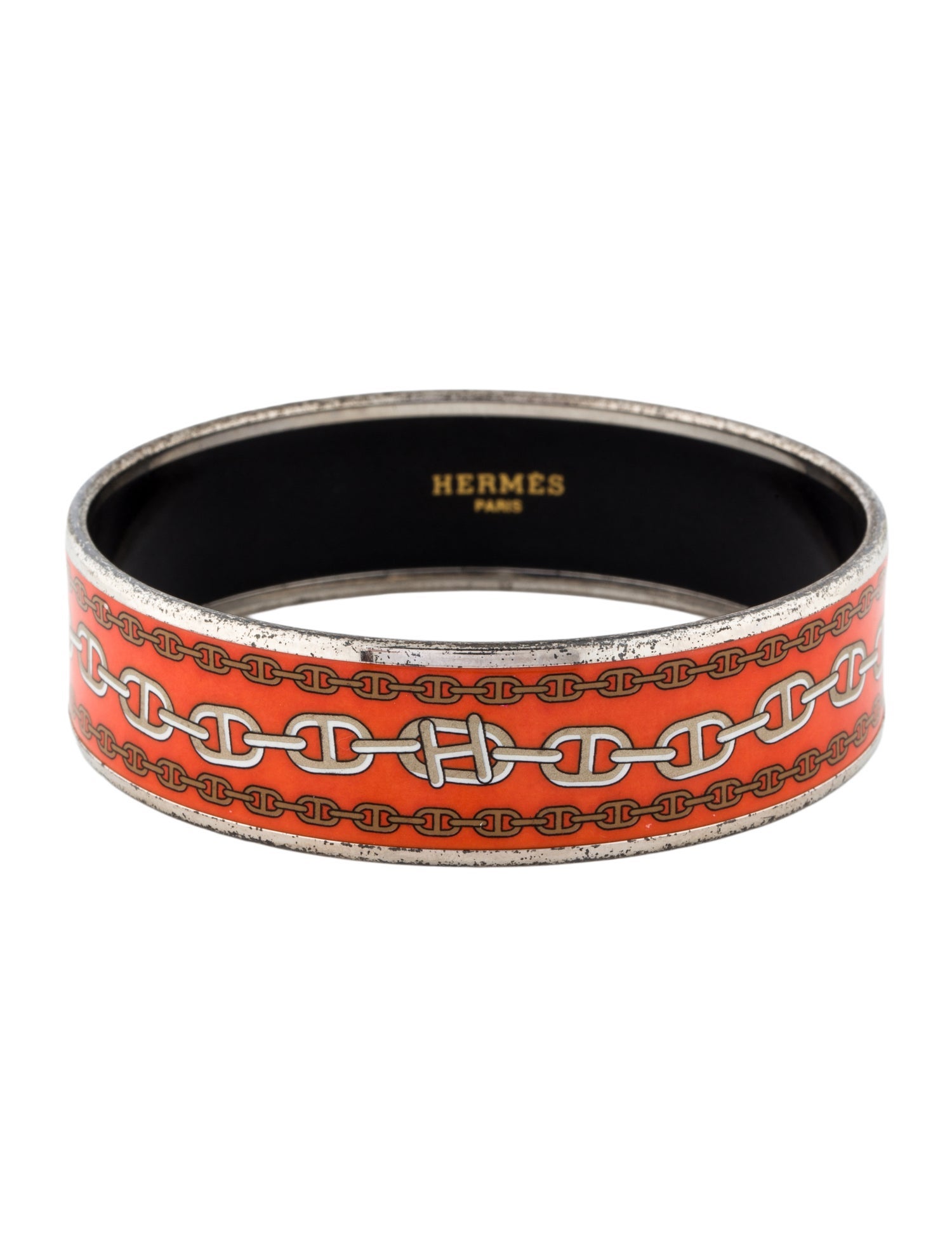 Hermès Wide Enamel Bangle