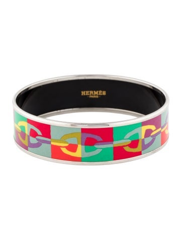 Hermès Bangle Wide Enamel Bracelet