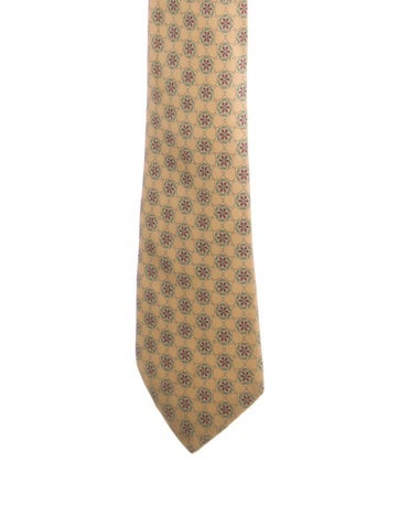 Hermès Ties Patterned Silk Necktie