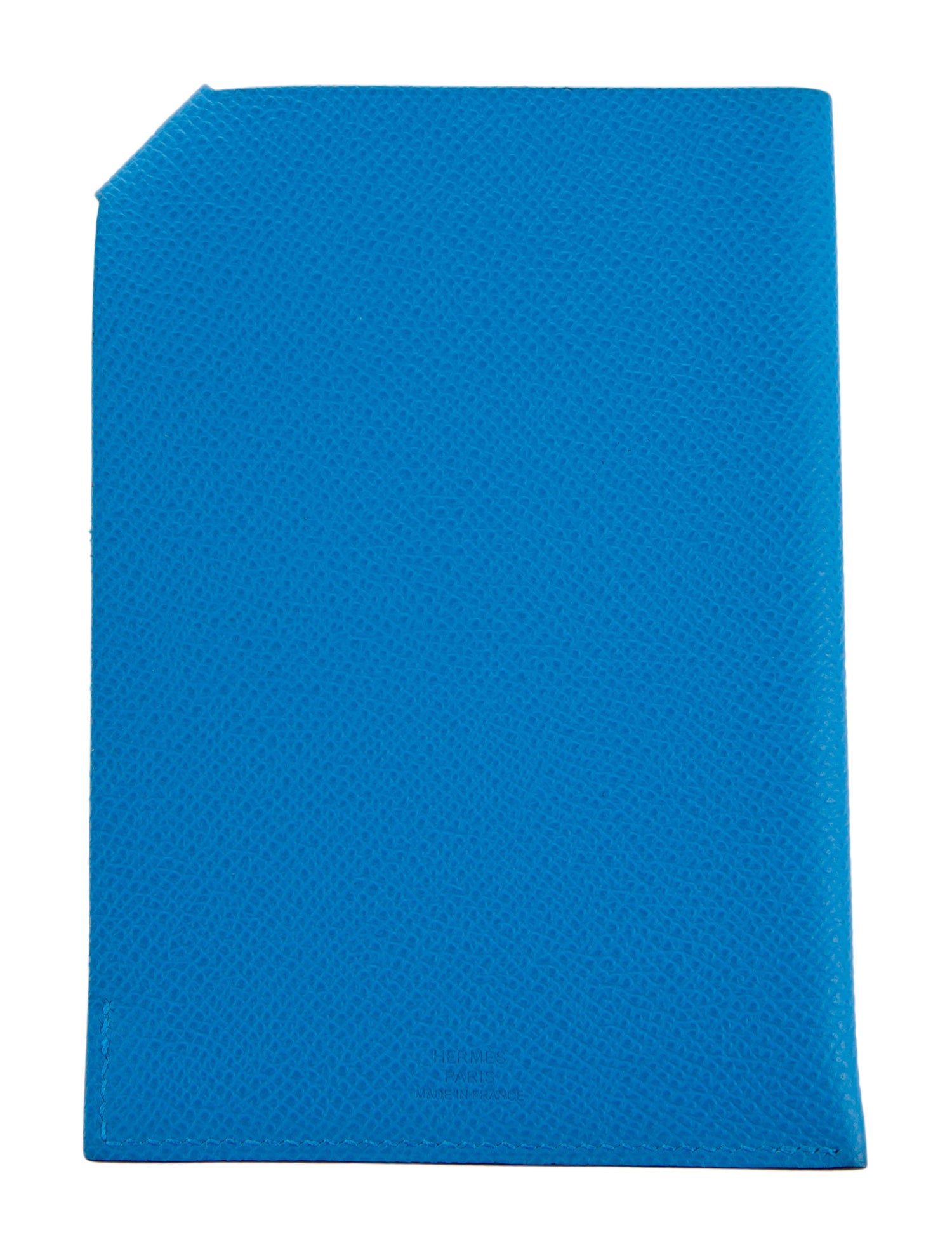 Hermès Epsom Leather Blue Passport Holder B Stamp