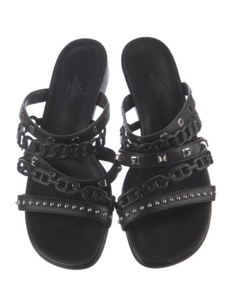 Hermès Amalfi Chaîne d'Ancre Insignia Slides