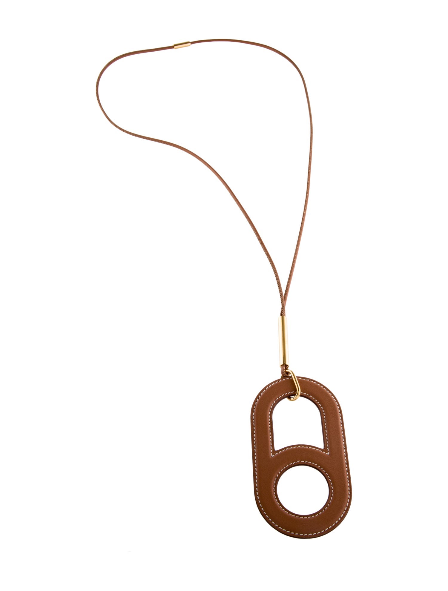 Hermès Leather Variation Pendant Necklace