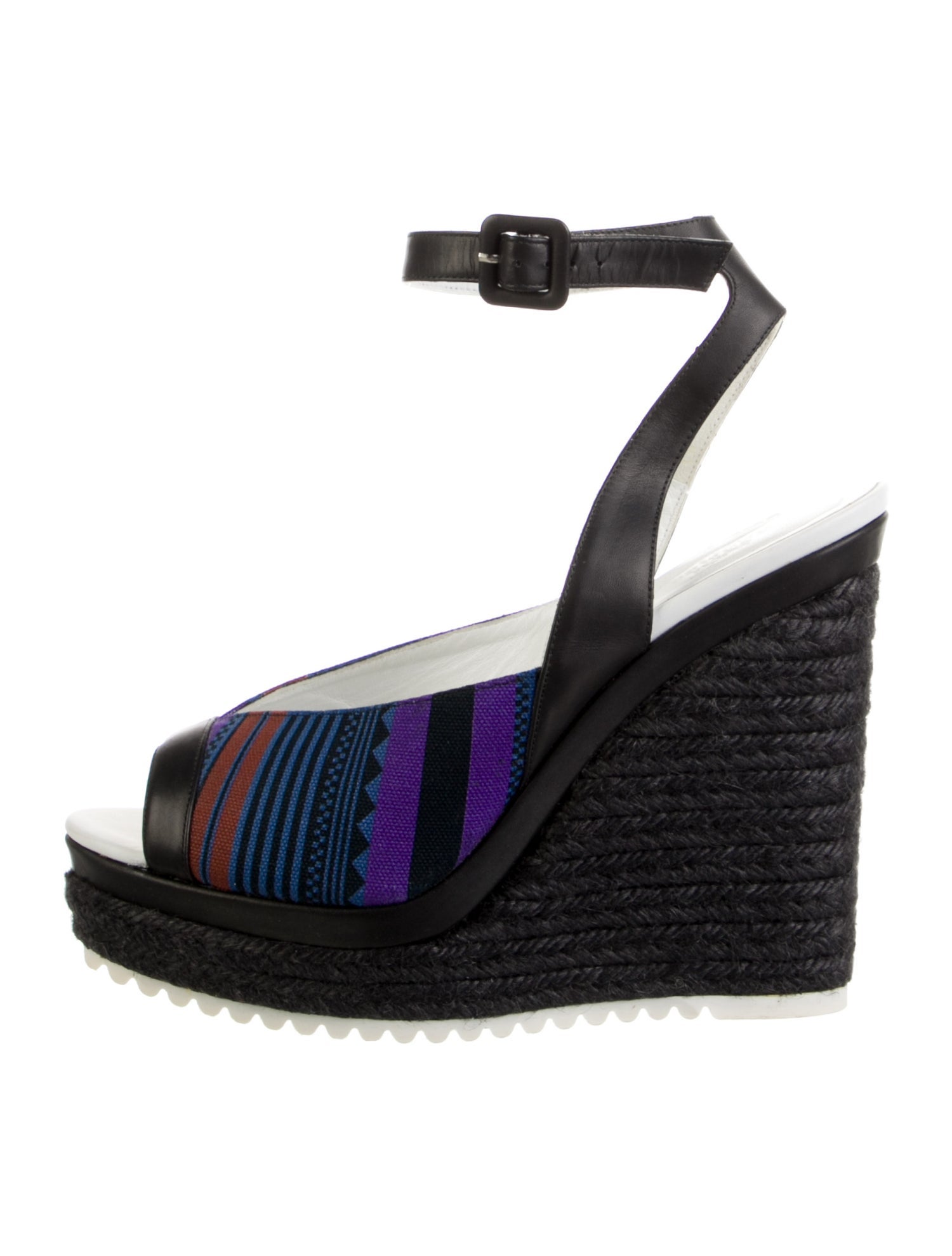 Hermès Canvas Striped Espadrilles