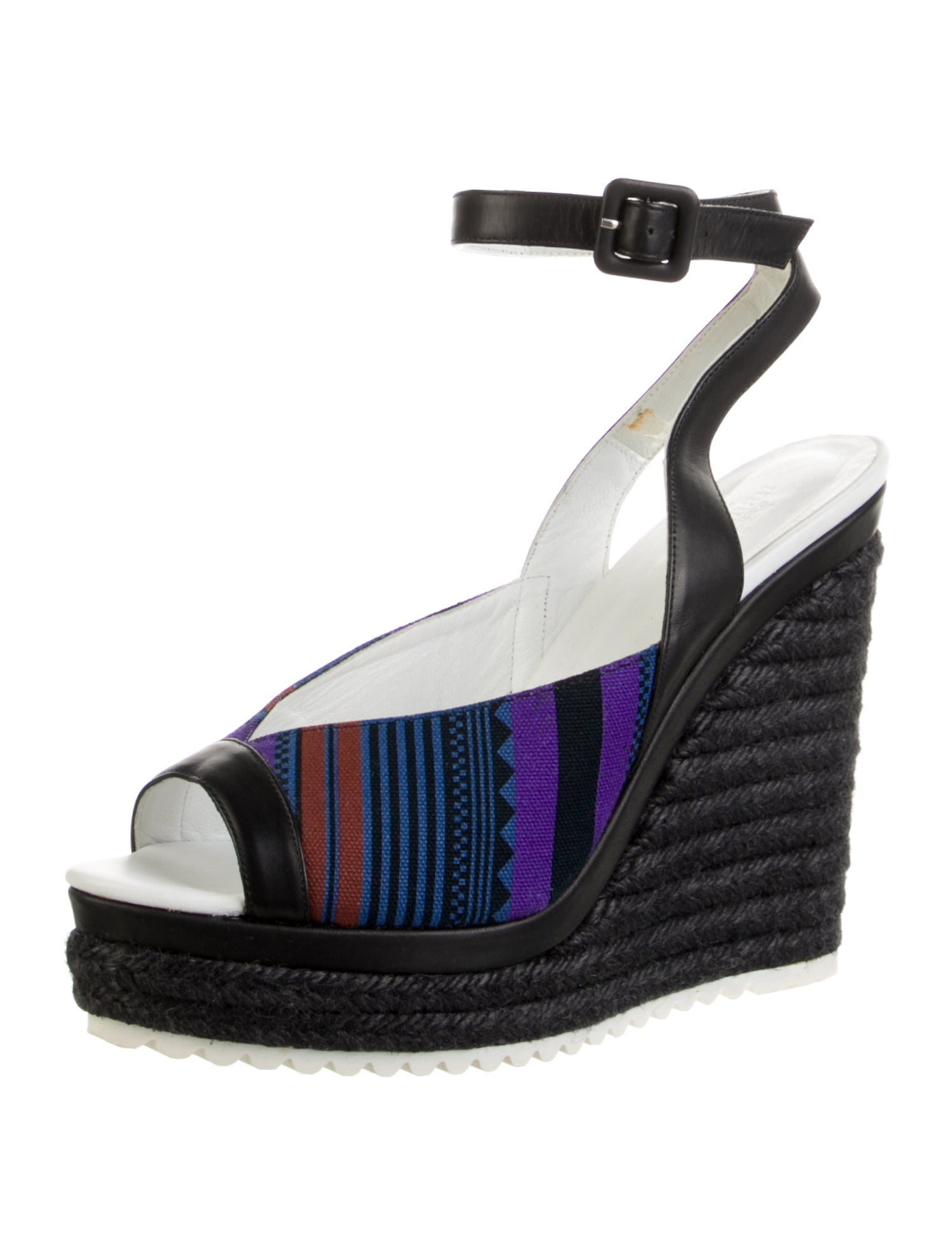 Hermès Canvas Striped Espadrilles