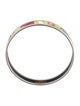 Hermès Enamel Narrow Bangle Bracelet
