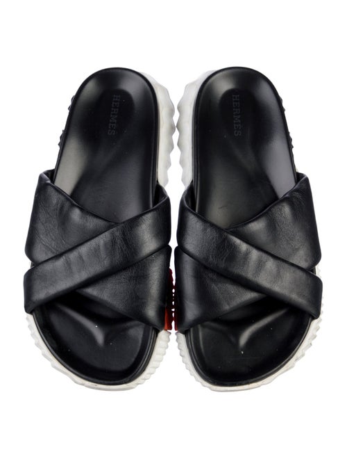 Hermès Infra Leather Slides