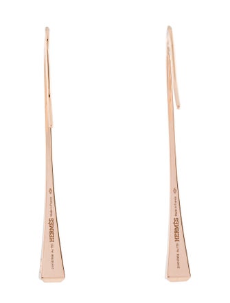 Hermès 18K Clou de Forge Drop Earrings