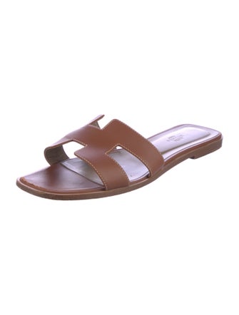 Hermès Oran Leather Slides