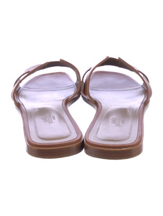 Hermès Oran Leather Slides