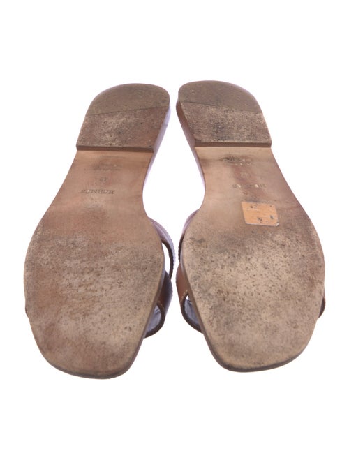 Hermès Oran Leather Slides