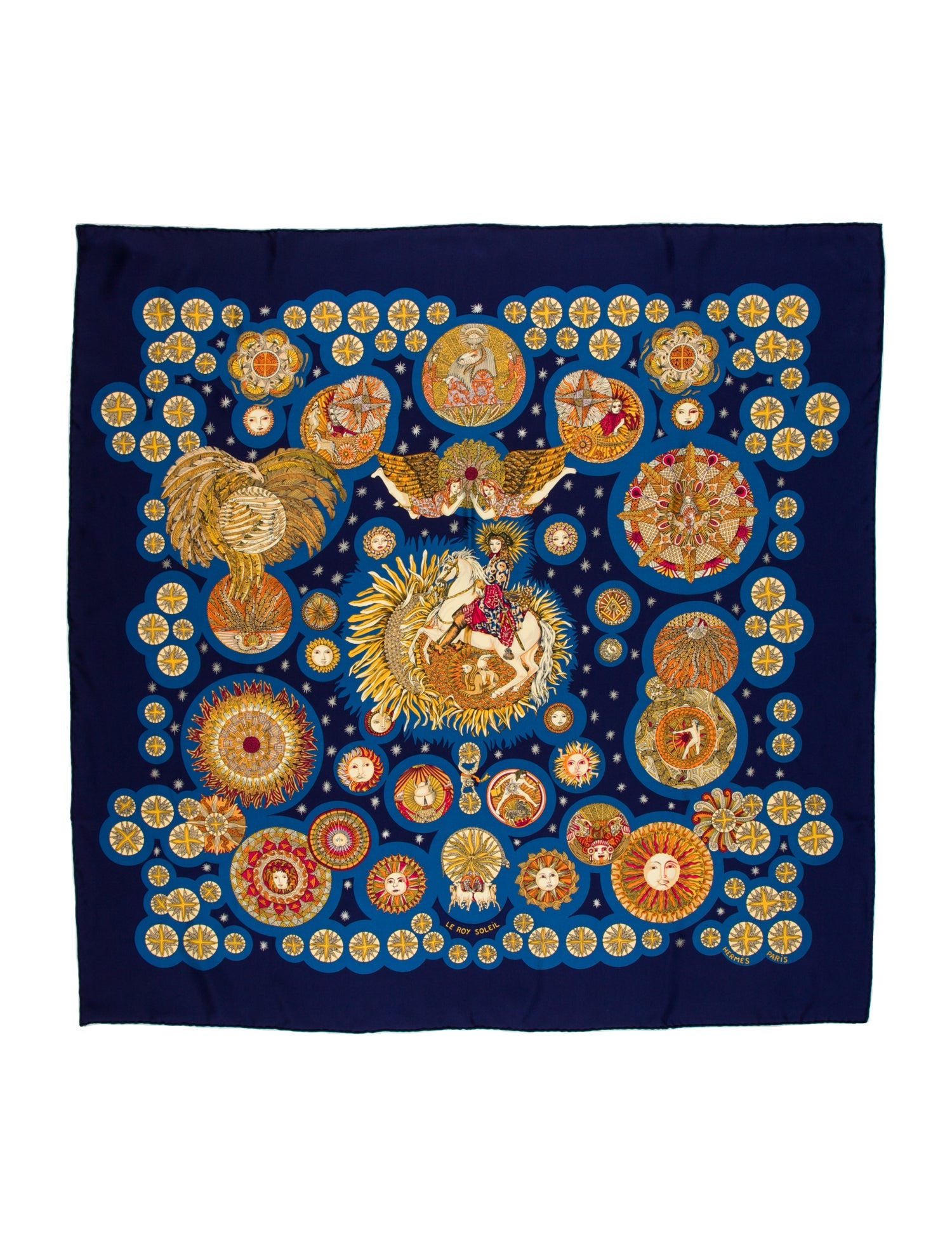 Hermès Le Roy Soleil Silk Scarf