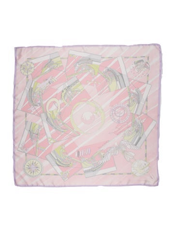 Hermès Scarves and Shawls Face Au Large Silk Scarf 90cm