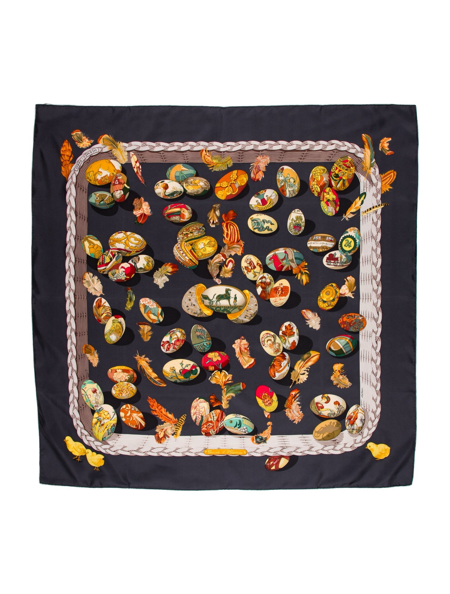 Hermès Couvée d'Hermès Silk Scarf