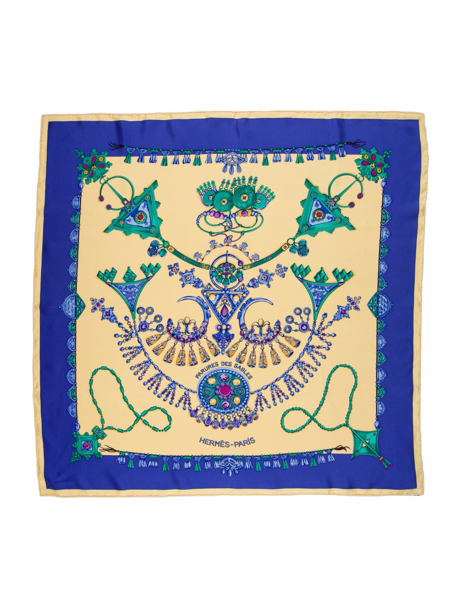 Hermès Parures Des Sables Silk Scarf