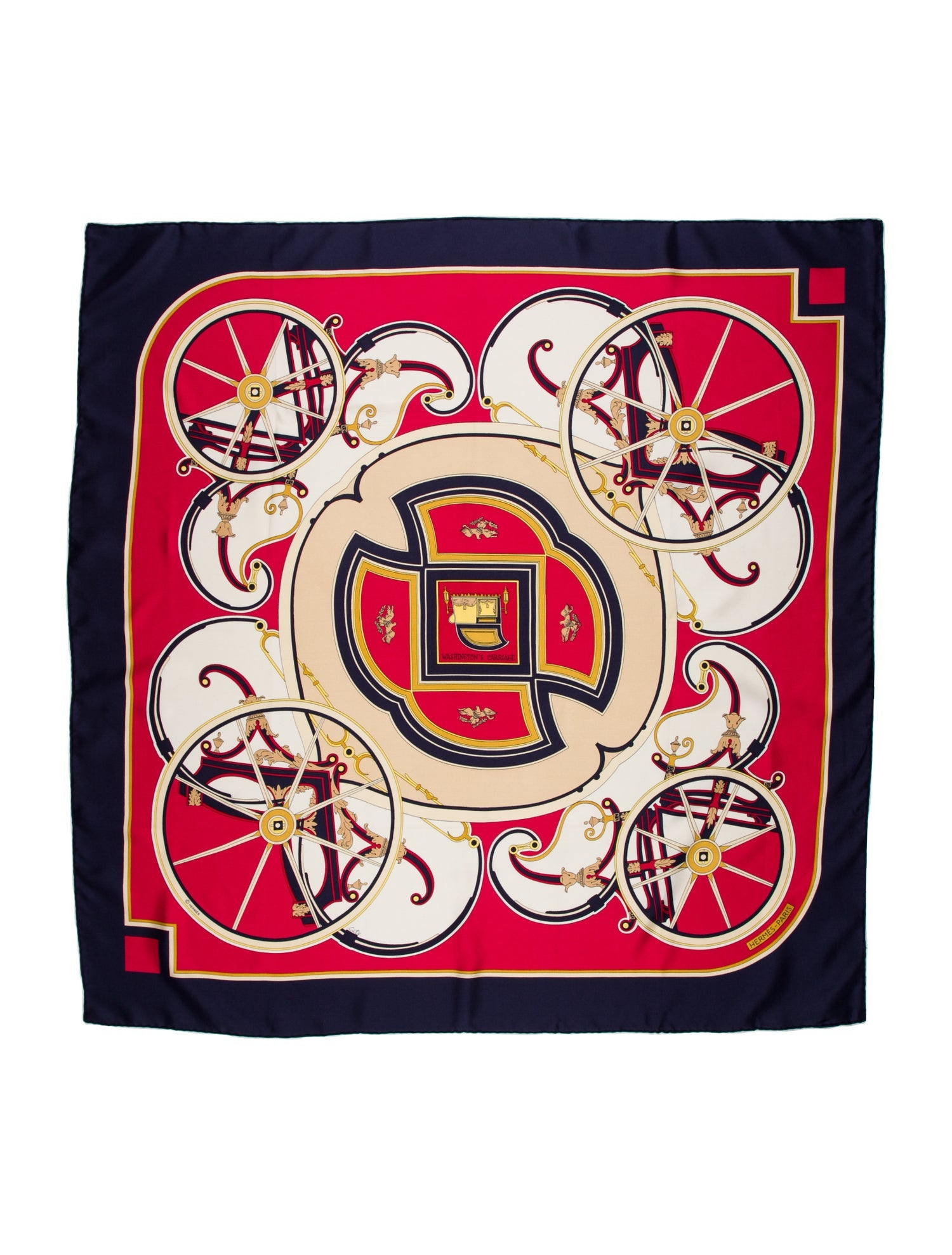 Hermès Washington's Carriage Silk Scarf