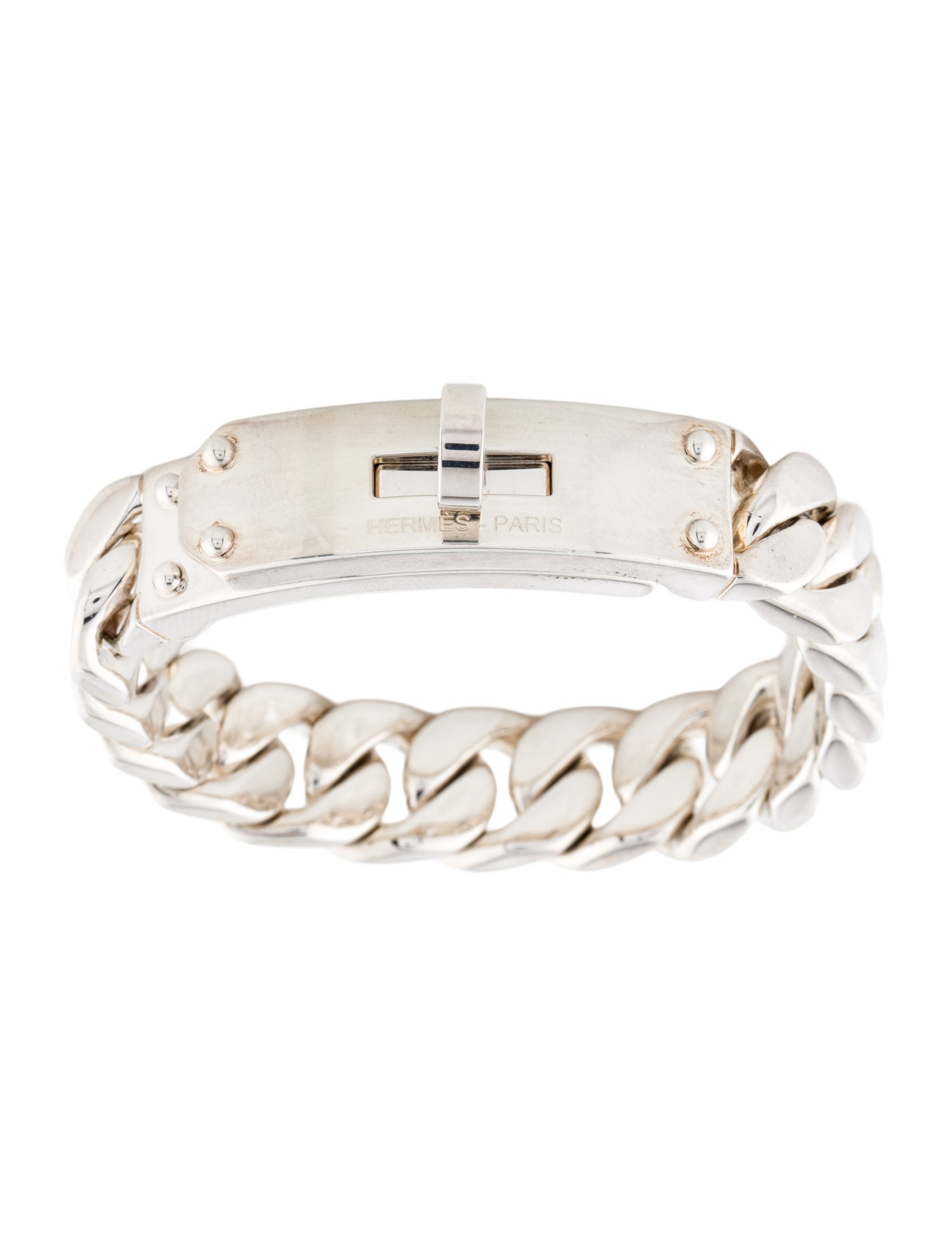 Hermès Kelly Gourmette Bracelet, Large Model