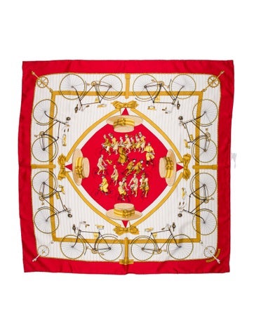Hermès Scarves and Shawls Les Becanes Silk Scarf 90cm