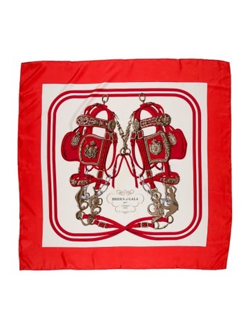 Hermès Scarves and Shawls Brides de Gala Silk Scarf 90cm