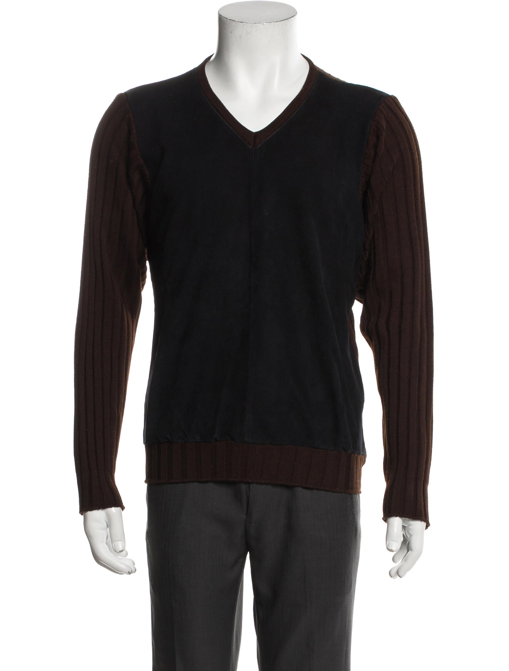 Hermès Lambskin V-Neck Pullover