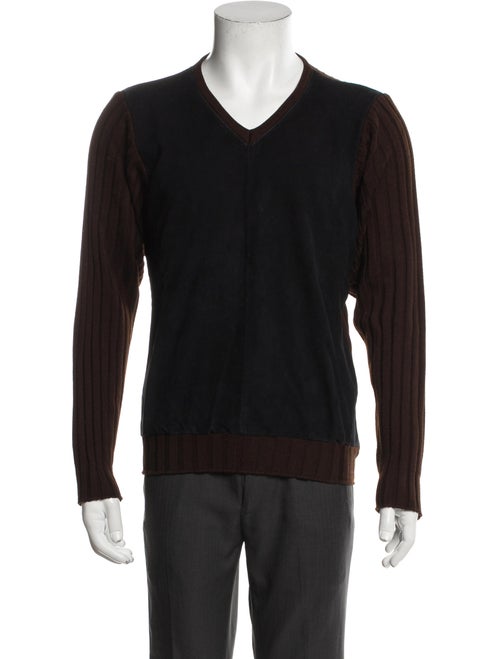 Hermès Lambskin V-Neck Pullover