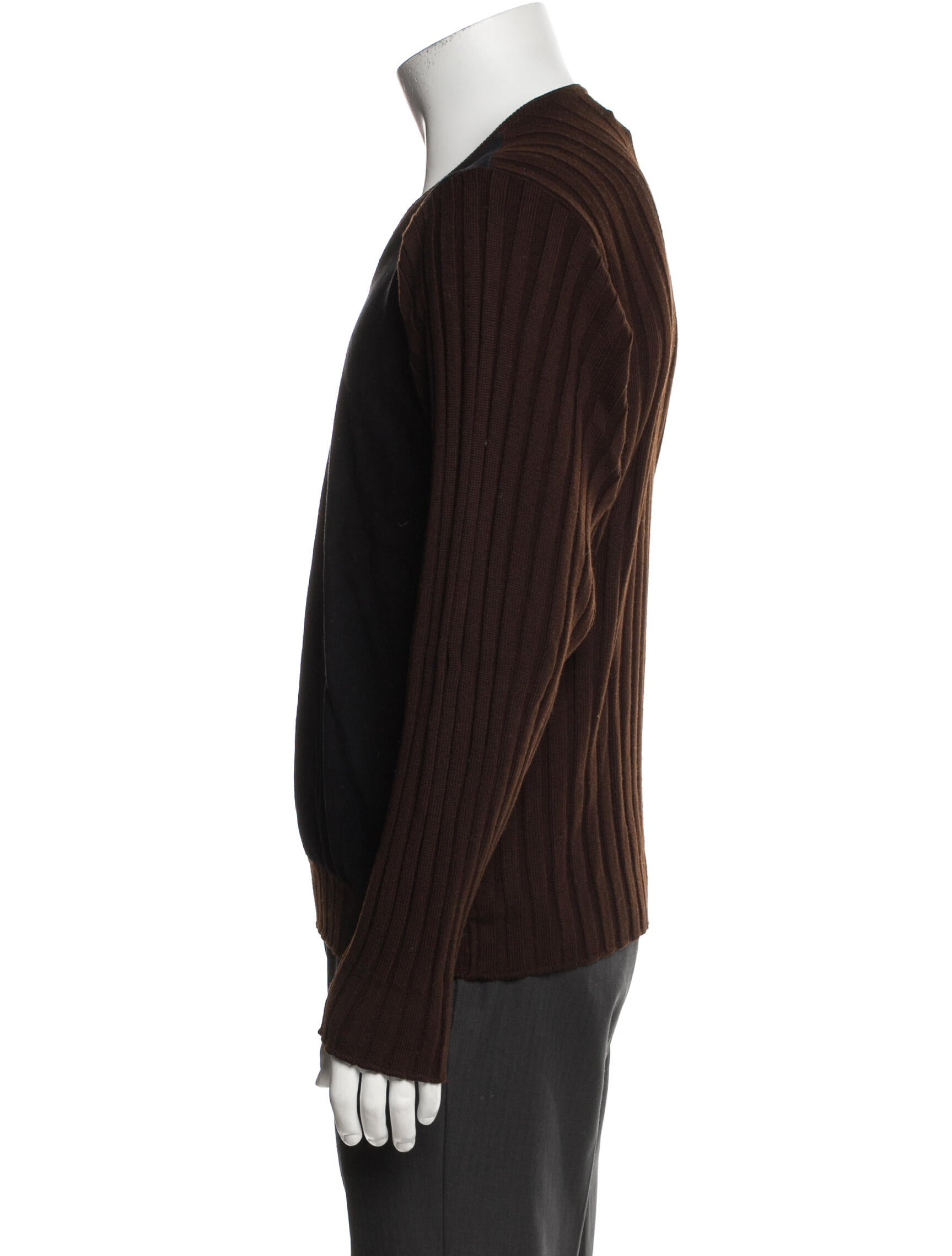 Hermès Lambskin V-Neck Pullover