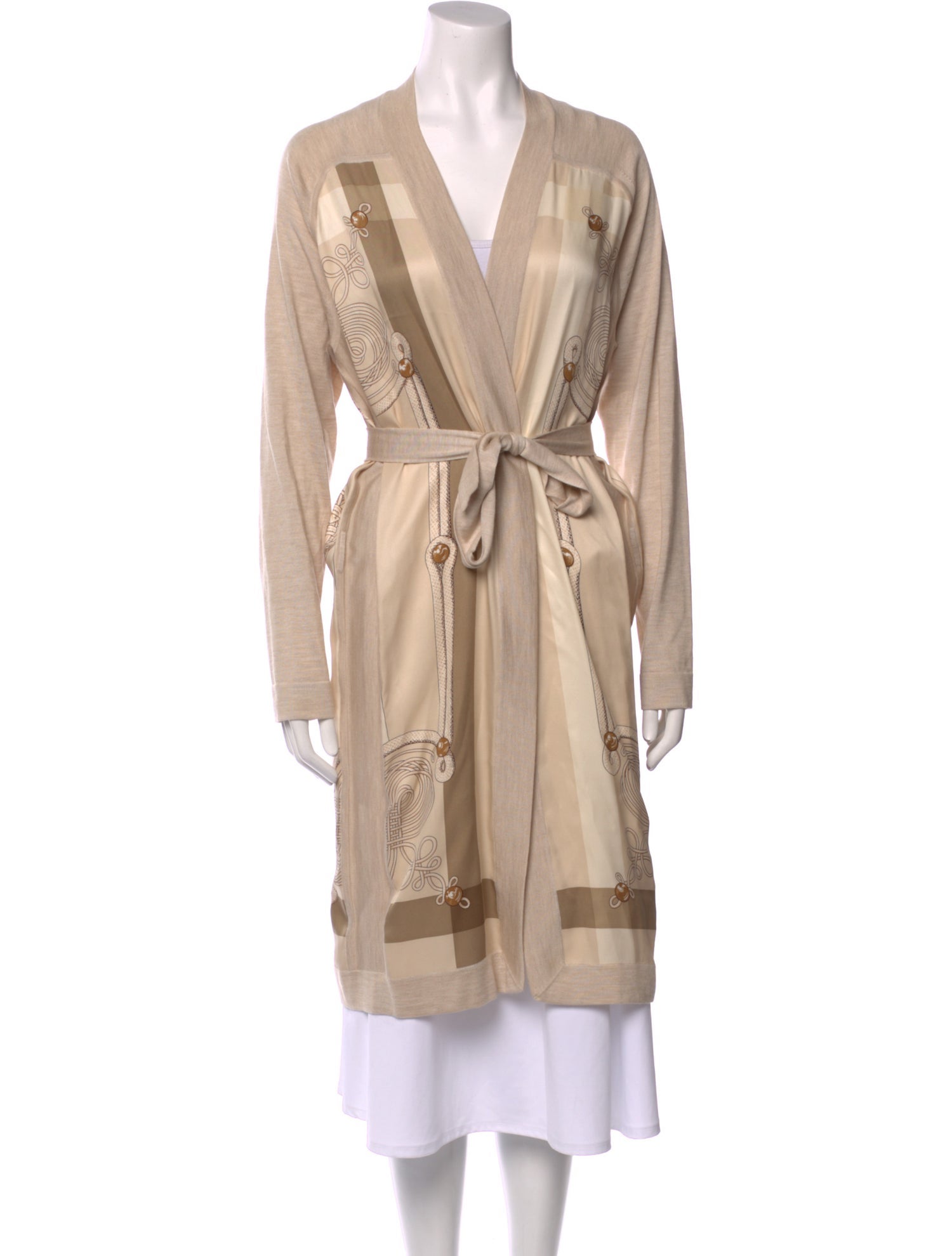 Hermès Silk Colorblock Pattern Sweater w/ Tags