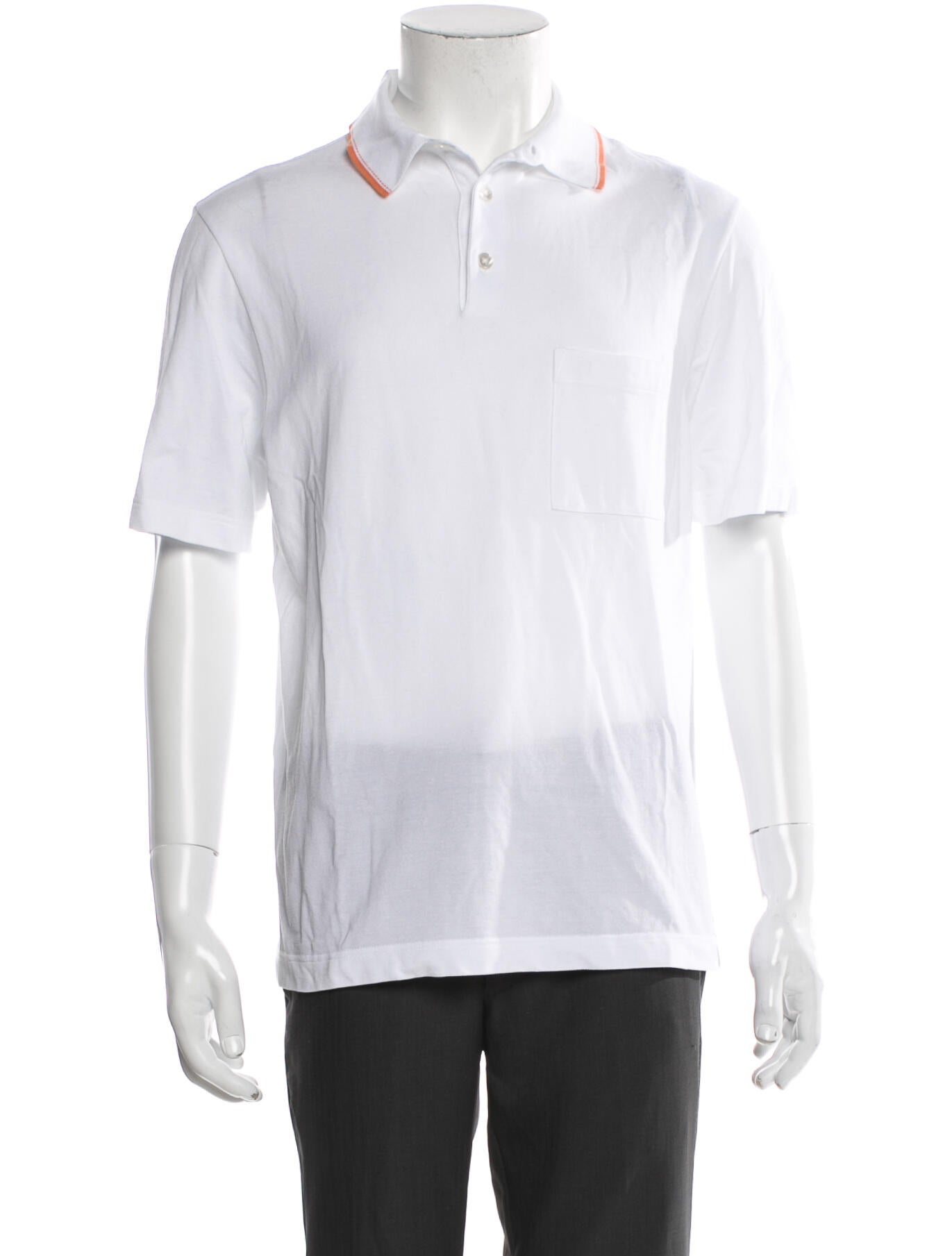 Hermès Collar Short Sleeve Polo Shirt