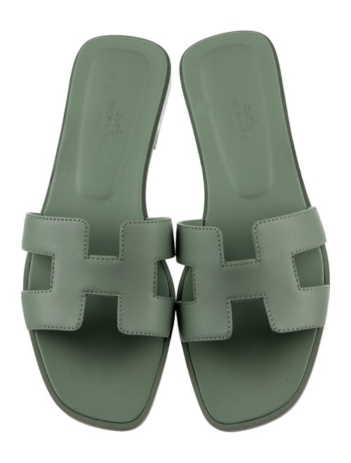 Hermès Oran Leather Slides