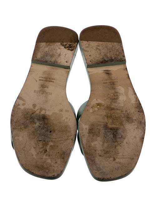 Hermès Oran Leather Slides