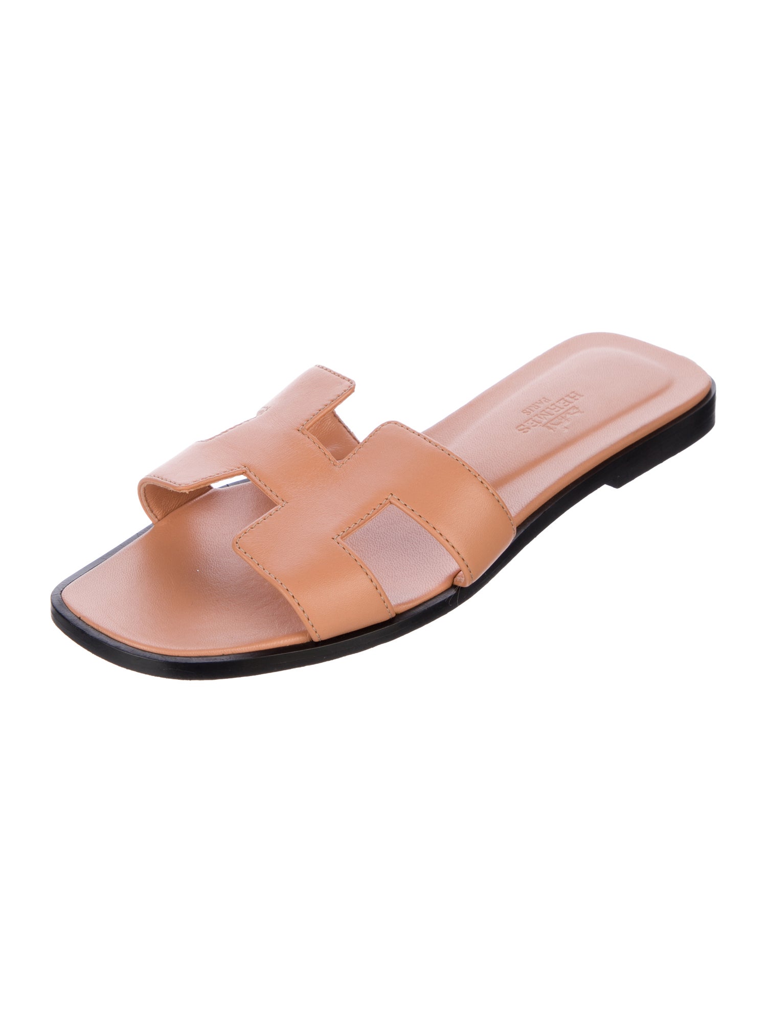 Hermès Oran Leather Slides