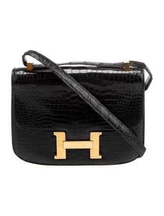 Hermès Shiny Crocodile Constance 23