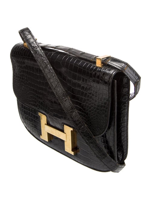 Hermès Shiny Crocodile Constance 23