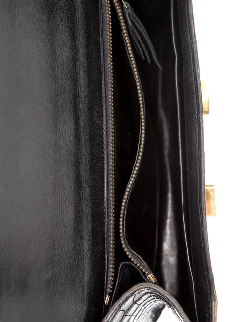 Hermès Shiny Crocodile Constance 23