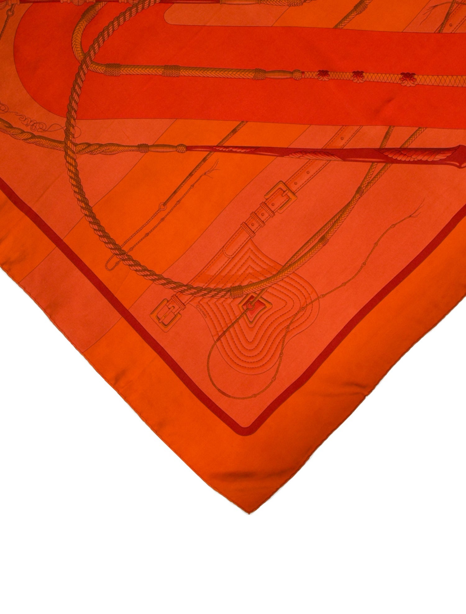 Hermès Clic Clac Dip-Dye Silk Scarf